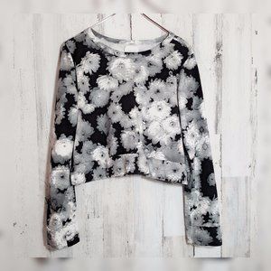 IDLEWILD cropped floral sweatshirt
